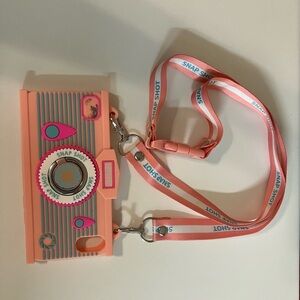 Claire’s Colorful Camera-Shaped Phone Case with Strap - IPhone SE Preloved
